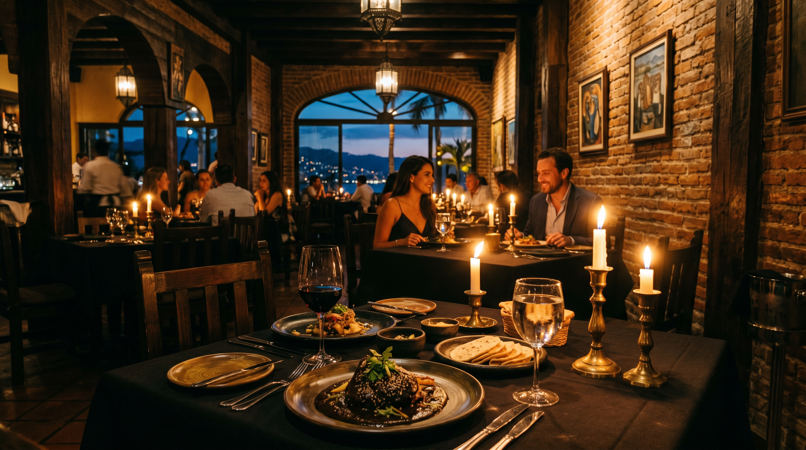 Interior de restaurante premium en Puerto Vallarta
